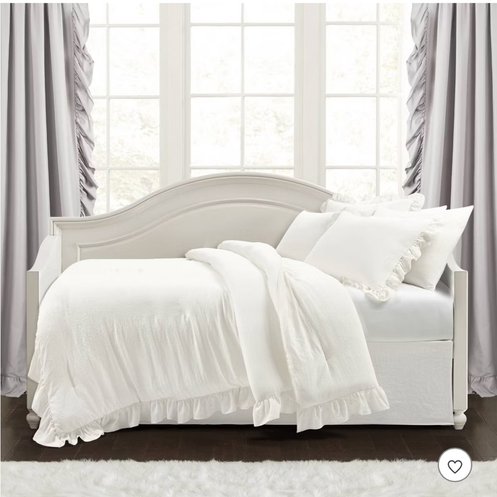Target Reyna Daybed Cover Set White Lush Décor ruffles romantic coquette girly